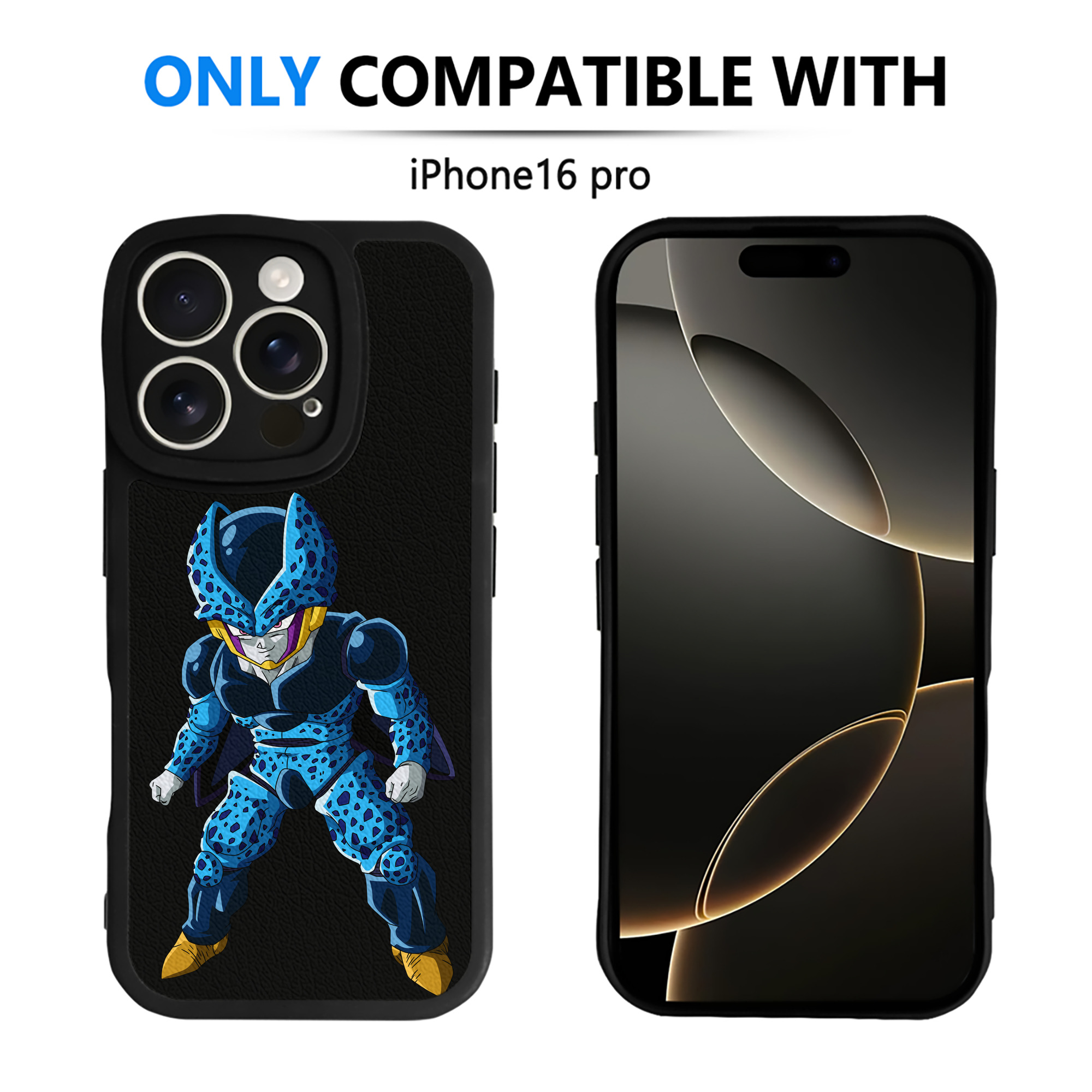 （画像用） ドラゴンボール セル DRAGON BALL Cell 【iPhone 16シリーズ対応】シリコンスマホケース（レザー調） 材質：シリコン
